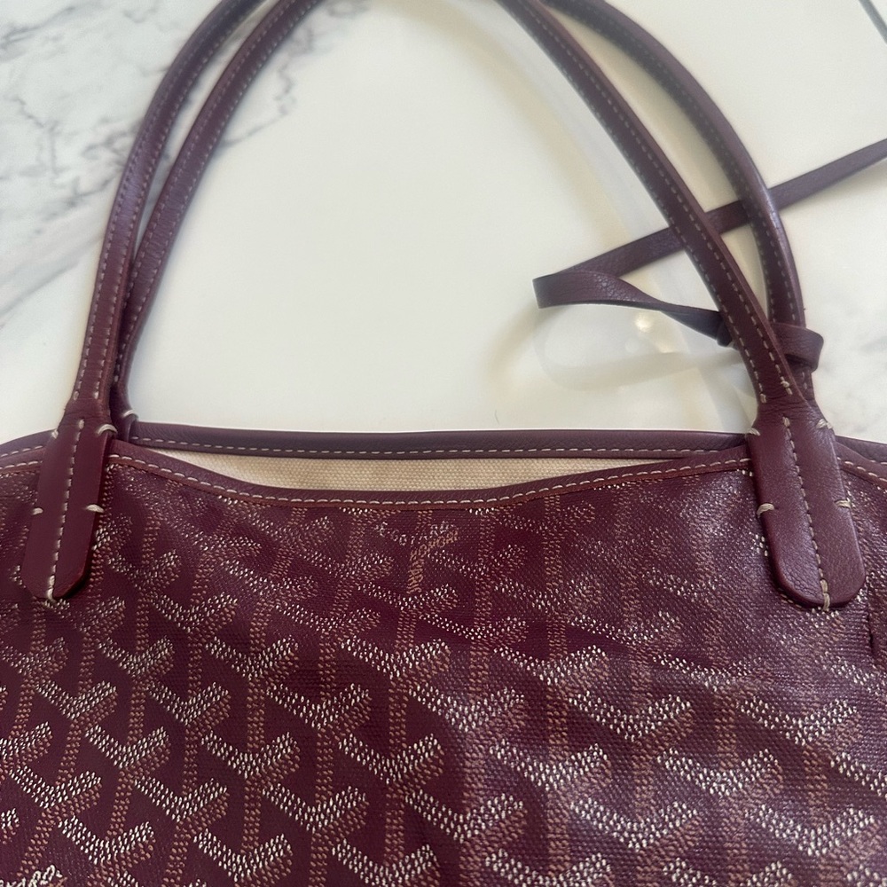 Authentic Goyard Burgundy Saint Louis GM bag. Very worn. - Picture 13 of 15